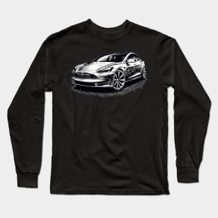 Tesla Model S Long Sleeve T-Shirt